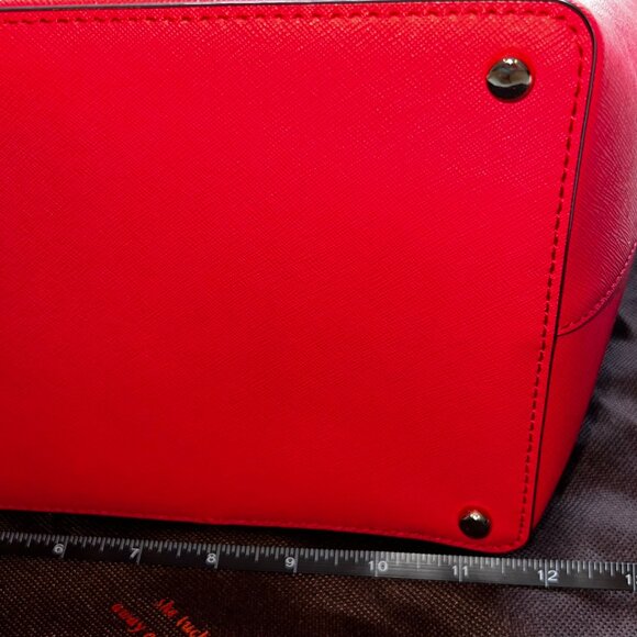 EUC Kate Spade Red Leather Cedar Street Harmony Tote - Picture 3 of 10